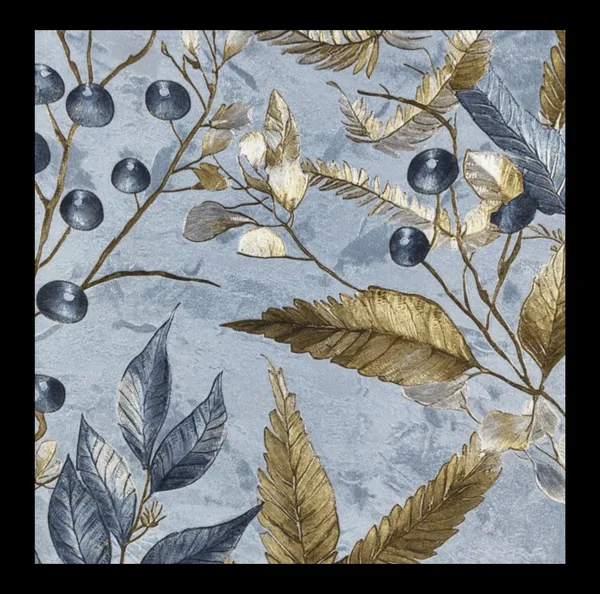 Textured_Botanical_Fern_Wallpaper_In_Sky_Blue_And_Gold