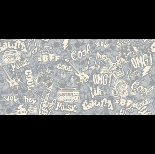 Cool_Graffiti_Sketch_Style_Boomboxes_Music_Notes_and_Electric_Guitars_Muted_Slate_Grey_Spirit_Kids_Teens_Premium_Wallpaper