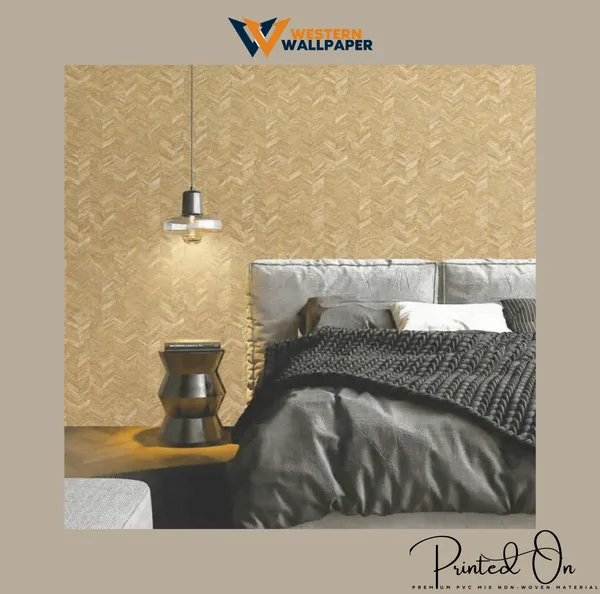 Textured_Chevron_Weave_Wallpaper_In_Toasted_Oak_And_Honey