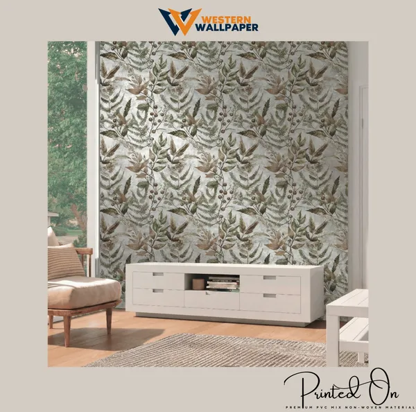 Textured_Botanical_Fern_Wallpaper_In_Slate_Grey_And_Brass