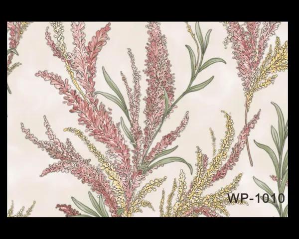 Whimsical_Heather_Botanical_Wallpaper_In_Pink_And_Sage_Green_On_A_Cream_Background_For_A_Fresh_And_Bohemian_Living_Room_Wallpaper.
