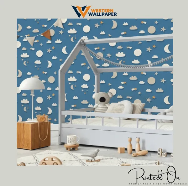 Celestial_Night_Sky_Moons_and_Clouds_Midnight_Blue_Sweet_Dream_Kids_Nursery_Premium_Wallpaper