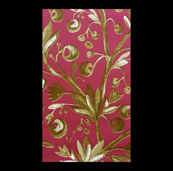 Luxurious_Gilded_Botanical_Wallpaper_In_Magenta_And_Gold_For_A_Bold_Regency_Statement_Wall