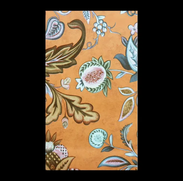 Ornate_Chintz_Botanical_Wallpaper_In_Saffron_And_Moss_For_A_Vibrant_Heritage-Inspired_Space