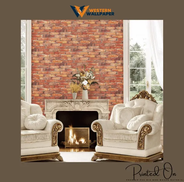 Textured_Rustic_Exposed_Brick_Wallpaper_In_Terracotta_And_Amber