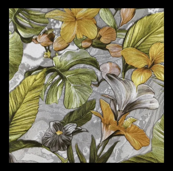 Lush_Tropical_Botanical_Wallpaper_In_Dove_Grey_And_Coral
