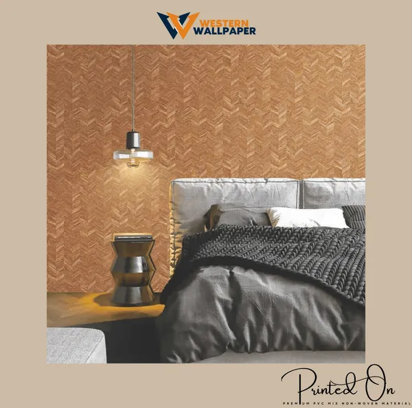 Textured_Chevron_Weave_Wallpaper_In_Toasted_Oak_And_Honey