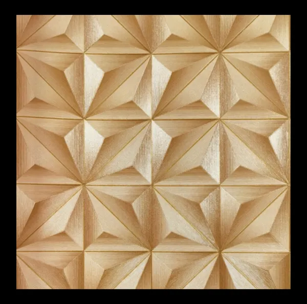 3D_Prism_Geometric_Wallpaper_In_Golden_Oak