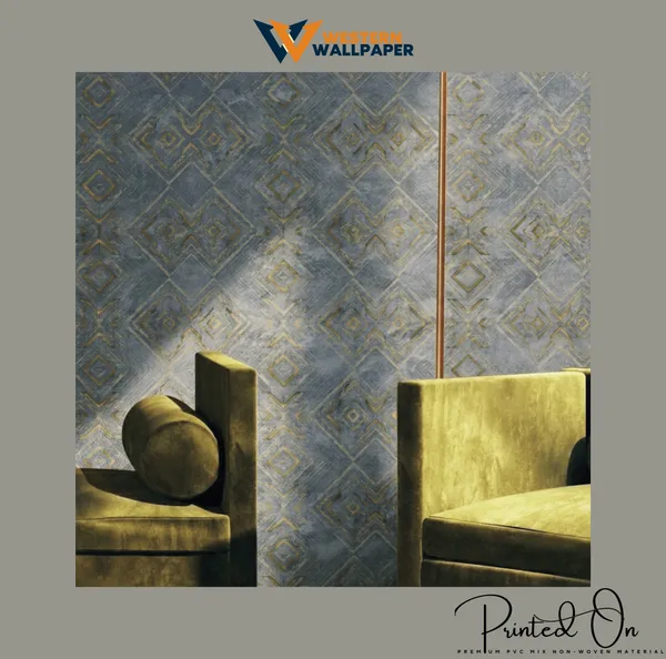 Luxe_Tribal_Geometric_Wallpaper_In_Slate_And_Gold