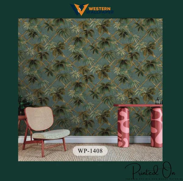Western_Tropical_Trellis_Wallpaper_In_Jade_And_Bronze