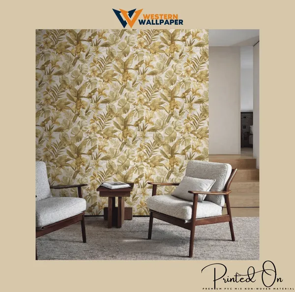 Lush_Tropical_Botanical_Wallpaper_In_Gold_And_Sand