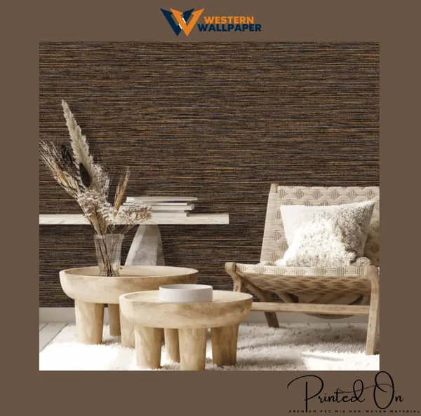Textured_Linear_Weave_Wallpaper_In_Charcoal_And_Ochre