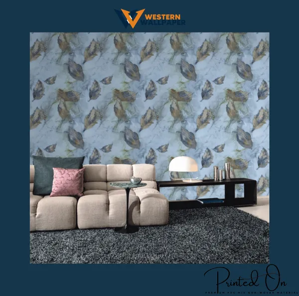 Ethereal_Gossamer_Leaf_Wallpaper_In_Periwinkle_And_Gold