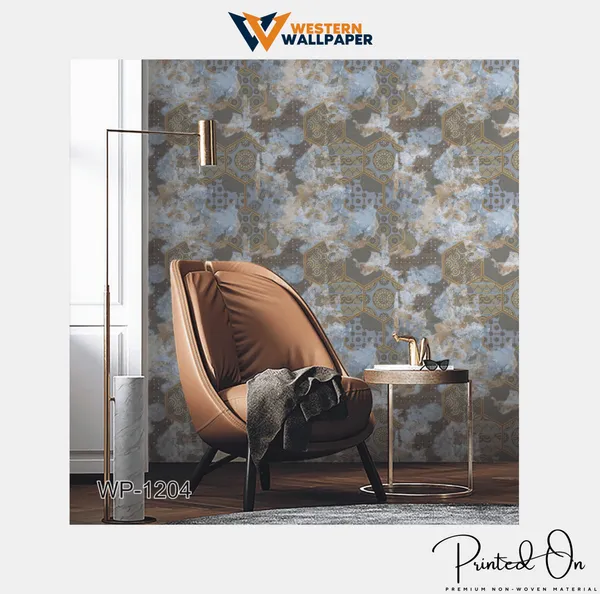 Abstract_Geometric_Wallpaper_In_Blue,_Brown,_And_Gold_For_A_Bold,_Luxurious,_And_Artistic_Statement_Wall_Wallpaper