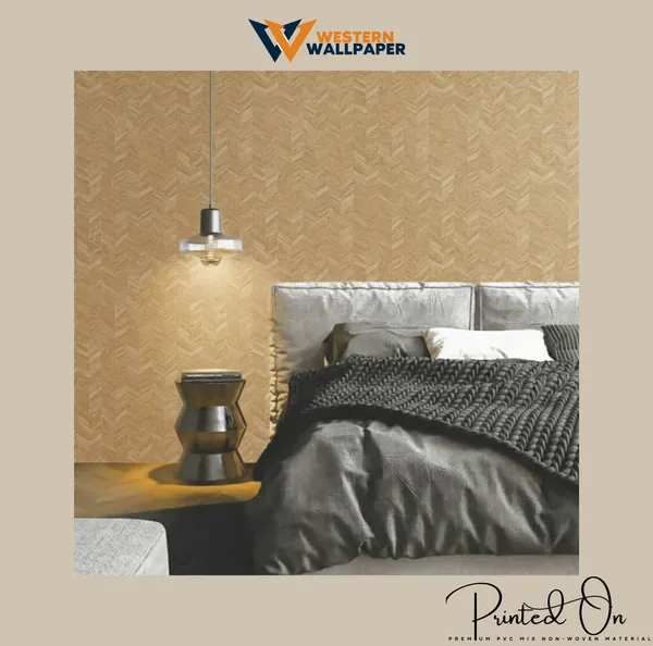 Textured_Chevron_Weave_Wallpaper_In_Toasted_Oak_And_Amber