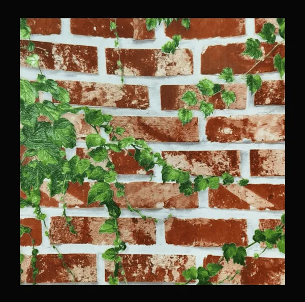Traditional_Red_Brick_Ivy_Wallpaper_In_Garden_Green