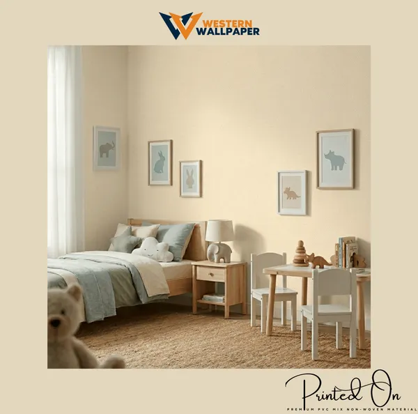 Minimalist_Solid_Fine_Linen_Texture_Pastel_Cream_Yellow_Edel_Kids_Nursery_Premium_Wallpaper