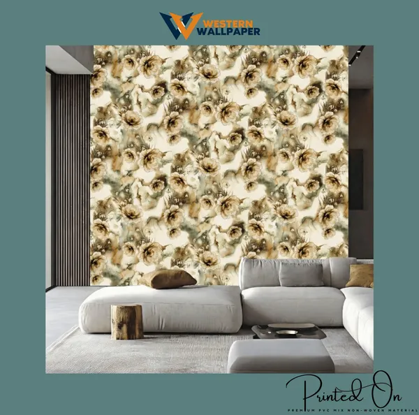 Dreamy_Watercolor_Blossom_Wallpaper_In_Slate_And_Amber