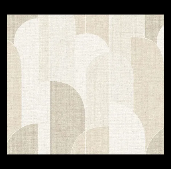 Fan_Pattern_Geometric_Wallpaper_In_Warm_Beige_Tones_For_A_Soft,_Elegant,_And_Modern_Living_Space_Wallpaper