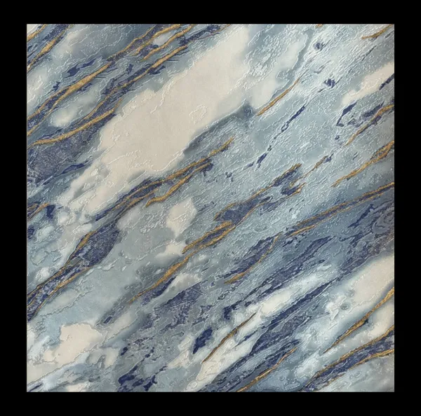 Pale_Blue_Marble_Pattern_Wallpaper_With_Gold_Accents_For_A_Modern,_Artistic,_And_Luxurious_Living_Space_Wallpaper