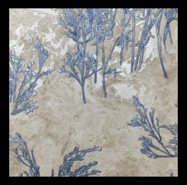Serene_Coastal_Shrub_Wallpaper_In_Cobalt_And_Dusty_Beige