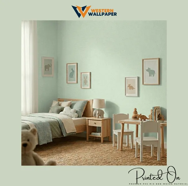 Minimalist_Solid_Fine_Linen_Texture_Pastel_Mint_Green_Edel_Kids_Nursery_Premium_Wallpaper