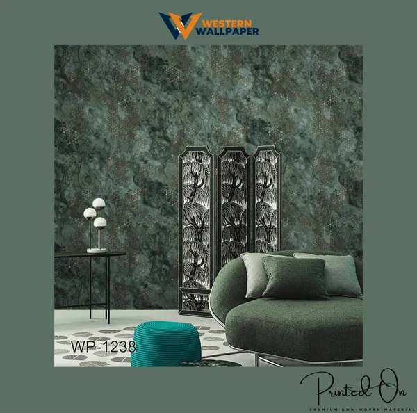 Deep_Green_And_Gold_Abstract_Wallpaper_For_A_Luxurious_And_Bold_Living_Room_Statement_Wallpaper