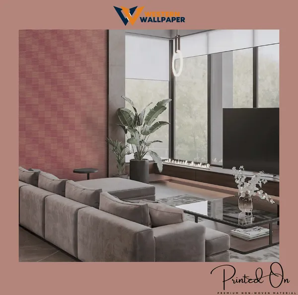 Brick-Red_Horizontal_Lined_Wallpaper_For_A_Bold,_Modern,_And_Warm_Living_Room_Statement_Wallpaper