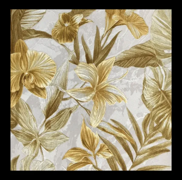 Lush_Tropical_Botanical_Wallpaper_In_Gold_And_Sand