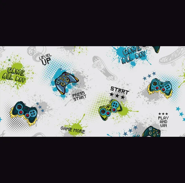 Dynamic_Graffiti_Style_Video_Game_Controllers_and_Gaming_Typography_Bright_Blue_and_Lime_Green_Game_Power_Kids_Teens_Premium_Wallpaper
