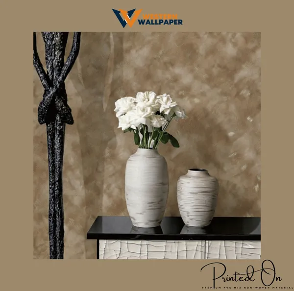 Minimalist_Textured_Cloud_Wallpaper_In_Bronze_And_Gold