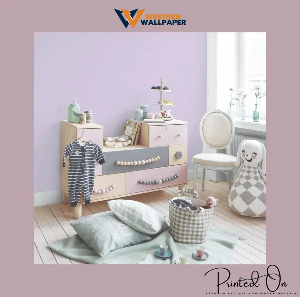 Minimalist_Plain_Solid_Faux_Linen_Fabric_Texture_Pastel_Lavender_Purple_Nino_Kids_Nursery_Premium_Wallpaper