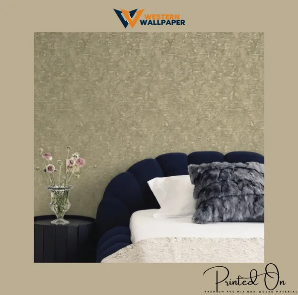 Glimmering_Crystalline_Triangles_Wallpaper_In_Dusty_Olive