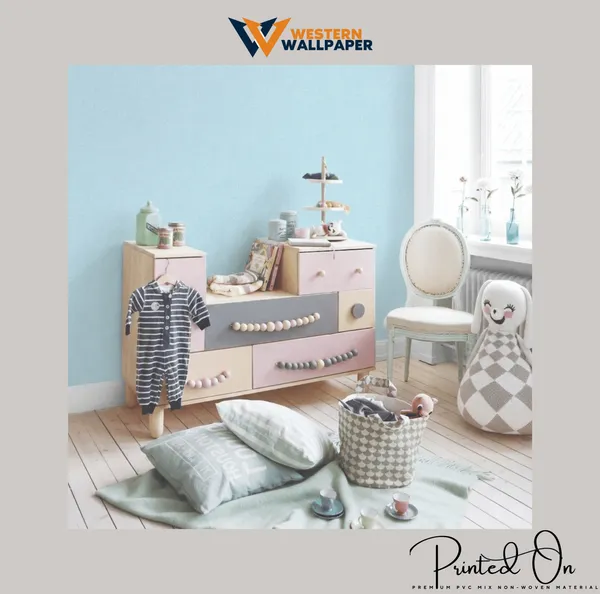 Minimalist_Plain_Solid_Faux_Linen_Fabric_Texture_Pastel_Light_Sky_Blue_Nino_Kids_Nursery_Premium_Wallpaper