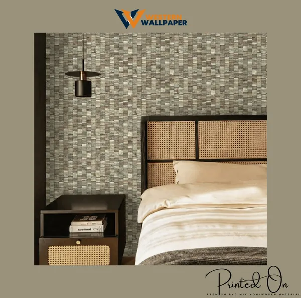 Textured_Geometric_Mosaic_Wallpaper_In_Dusty_Sage_And_Taupe