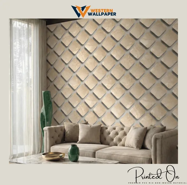 Geometric_Cushion_Marble_Wallpaper_In_Champagne_Beige