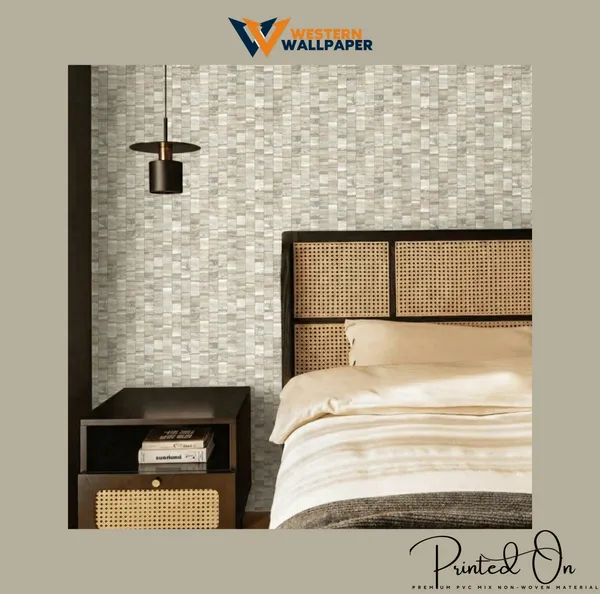 Textured_Geometric_Mosaic_Wallpaper_In_Pale_Grey_And_Beige