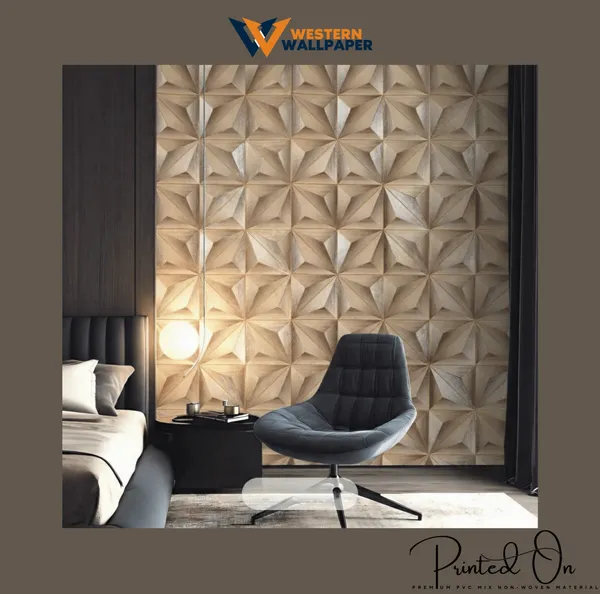 3D_Prism_Geometric_Wallpaper_In_Taupe_Oak
