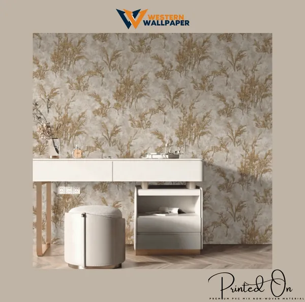 Ethereal_Gossamer_Shrub_Wallpaper_In_Amber_And_Gold