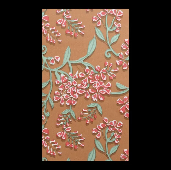 Ornate_Floral_Trail_Wallpaper_In_Apricot_And_Sage_For_A_Warm_Contemporary_Living_Space