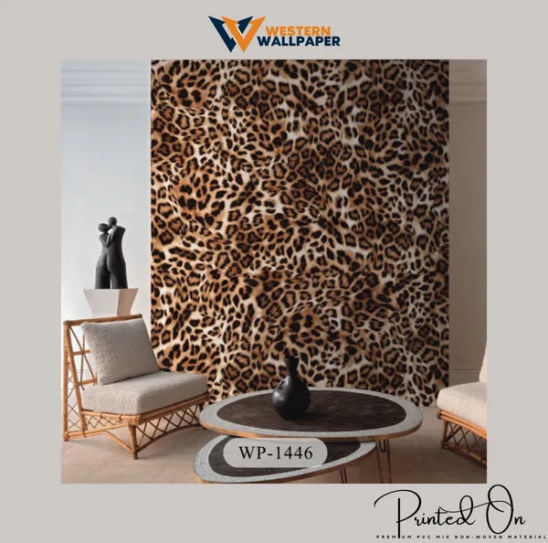 Exotic_Leopard_Print_Wallpaper_In_Savannah_Gold