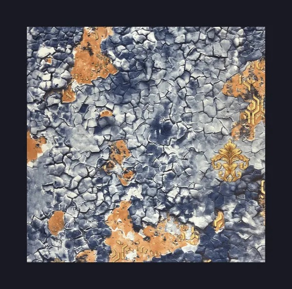 Brown_And_Blue_Marble-Like_Wallpaper_With_Feather_Pattern_For_A_Bold,_Artistic,_And_Sophisticated_Living_Room_Statement_Wallpaper
