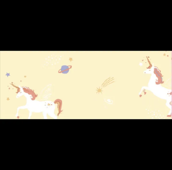 Magical_Unicorns_and_Cosmic_Pastel_Yellow_Celestial_Starry_Galaxy_Fairytale_Premium_Wallpaper
