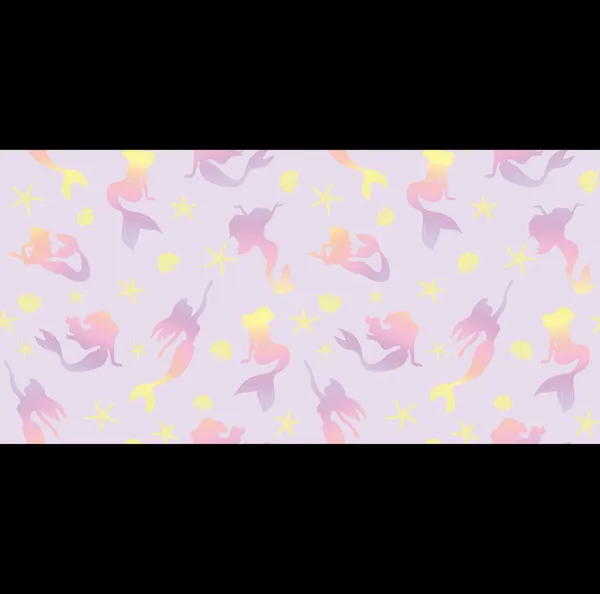 Whimsical_Silhouette_Swimming_Mermaids_and_Starfish_Pastel_Lavender_Purple_Mermaid_Kids_Teens_Premium_Wallpaper