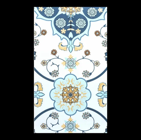 Ornate_Geometric_Medallion_Wallpaper_In_Navy_And_Gold_For_A_Refined_Contemporary_Living_Space