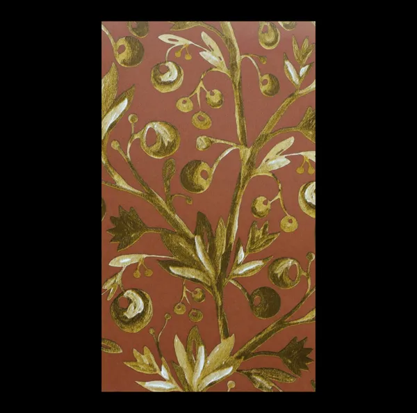 Minimalist_Botanical_Tracery_Wallpaper_In_Crimson_And_Olive_For_A_Bold_Organic_Statement_Wall