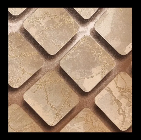 Geometric_Cushion_Marble_Wallpaper_In_Sandstone_Beige