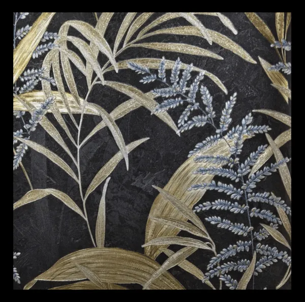 Midnight_Tropical_Fern_Wallpaper_In_Charcoal_And_Gold