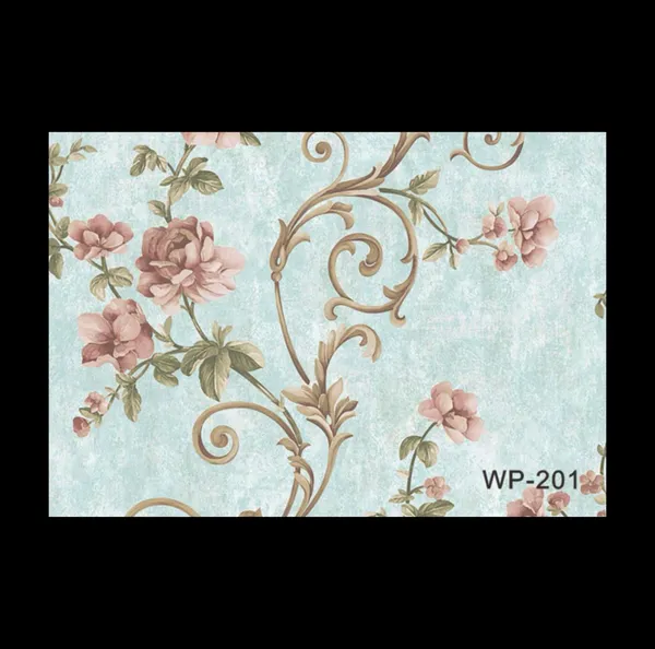 Romantic_Floral_Damask_Wallpaper_In_Aqua_And_Pink_For_A_Timeless_And_Elegant_Entryway_Wallpaper