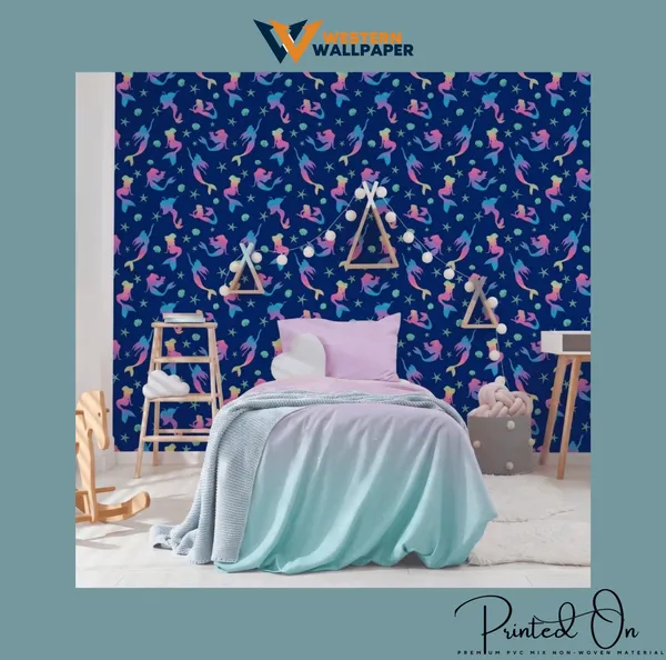 Whimsical_Silhouette_Swimming_Mermaids_and_Starfish_Deep_Navy_Blue_Mermaid_Kids_Teens_Premium_Wallpaper